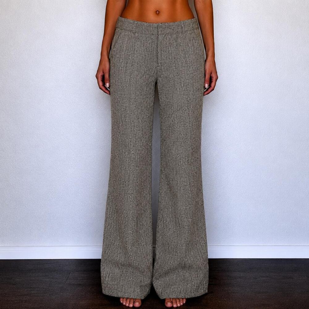 Vintage Talbots Luxury Italian Wool & Cotton 2000s Bootcut Trousers Size M/L